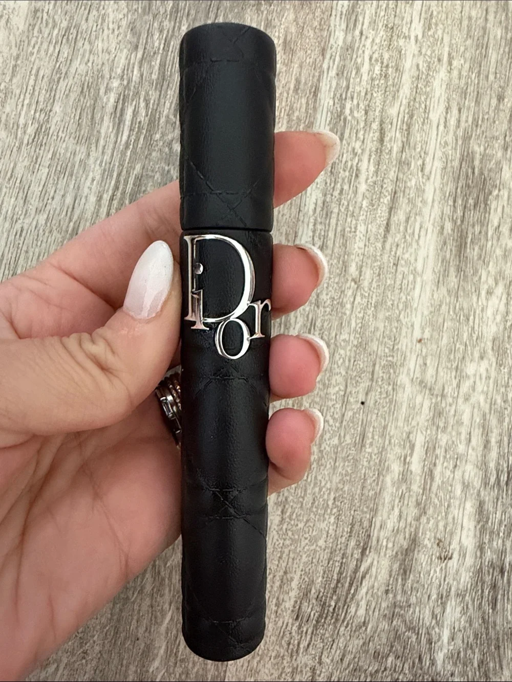 Dior Black Quilted Mascara in blue